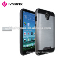 Factory slim armor stand back cover for ZTE Z820 obsidian
